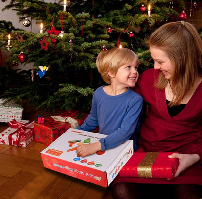 Jucărie fructe și legume Montessori din lemn