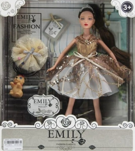 Papusa Emily Fashion Classics, Rochie Eleganta, 28 cm