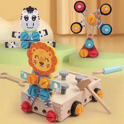 Set de joaca bricolaj din lemn, pentru copii 3 ani+