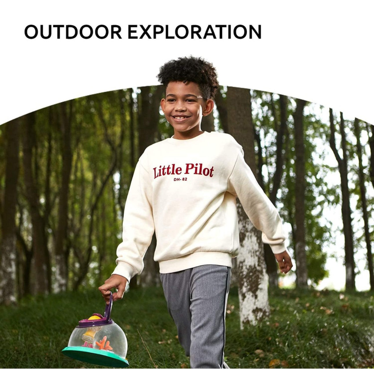 Joc Educativ Multifunctional, Observator Insecte, Plante si Animale, Acvariu Pesti cu Telescop Rotativ