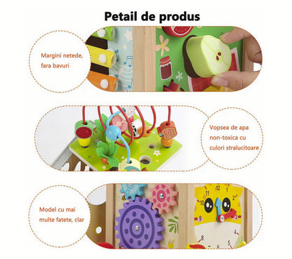 Jucărie educativă din lemn interactivă Montessori