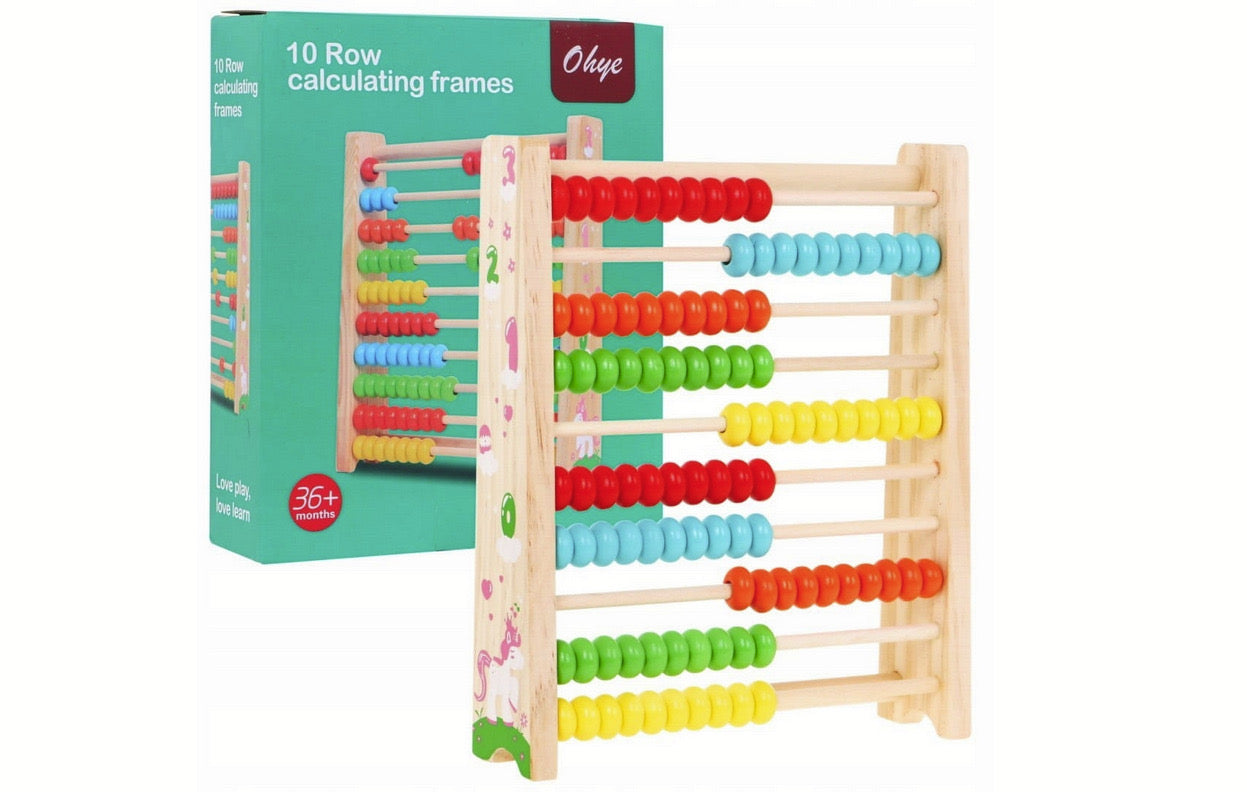 Numaratoare Educationala cu bile din lemn