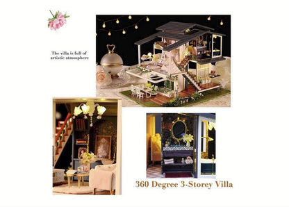 Casă din lemn  pentru copii de asamblat DIY