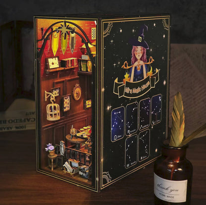 Kit Book Nook - Căsuță Miniatura DIY cu Lumini LED