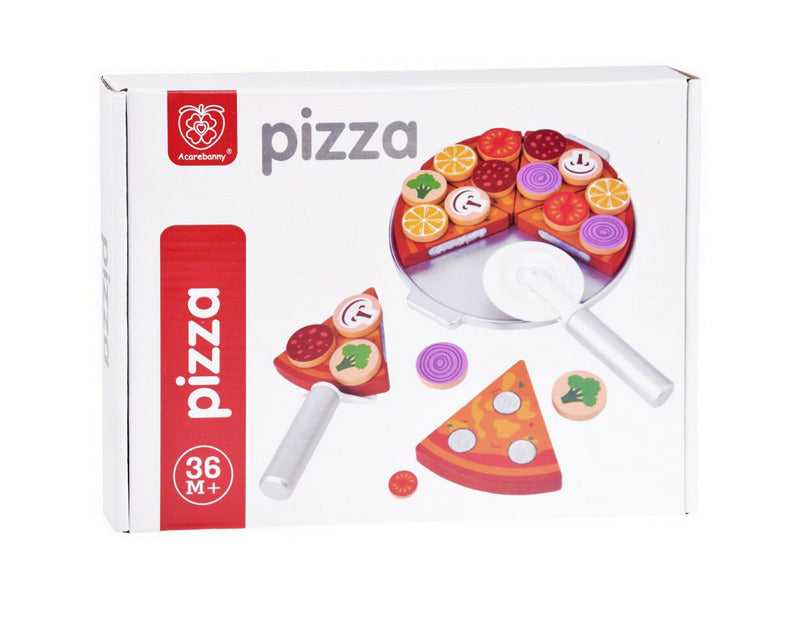 Set pizza din lemn cu accesorii