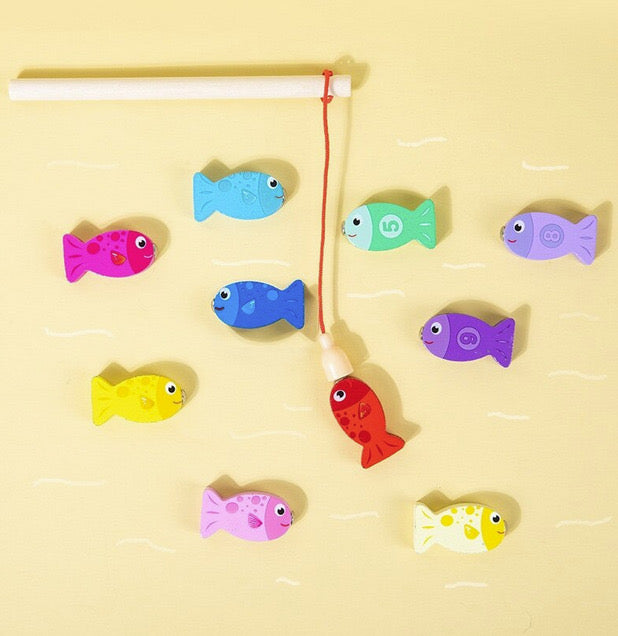 Joc educativ 6 in 1 Montessori puzzle din lemn