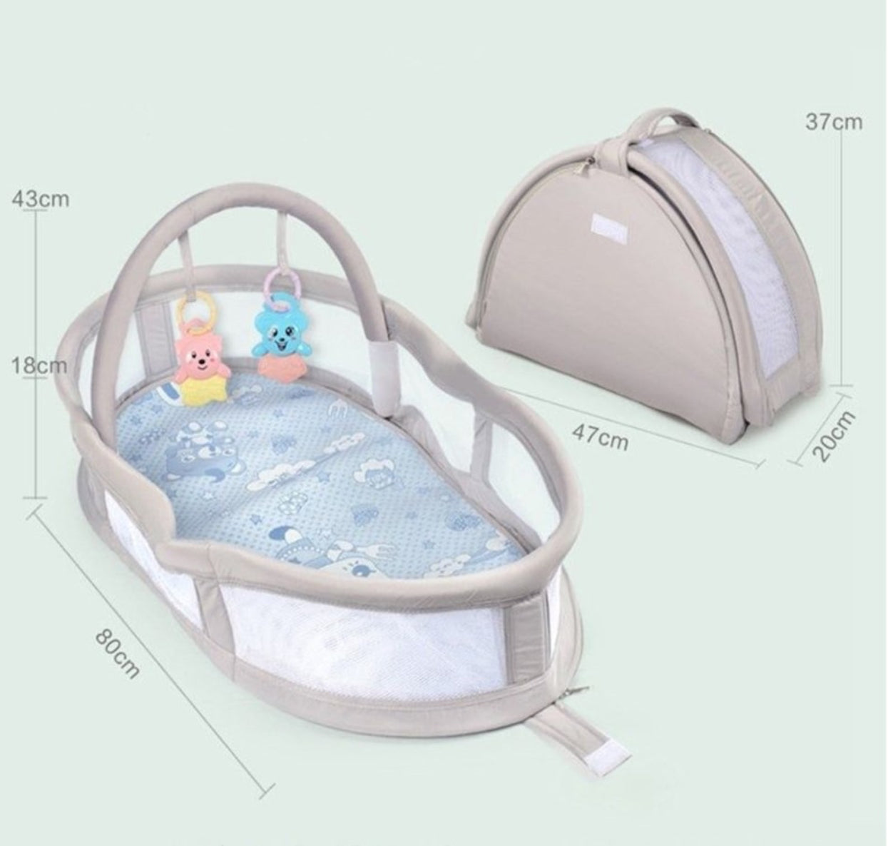 Patut portabil stil cosulet Baby Grace