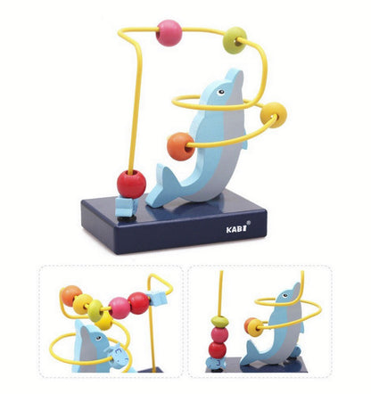 Labirint motric cu margele din lemn