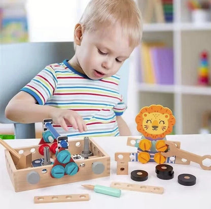 Set de joaca bricolaj din lemn, pentru copii 3 ani+