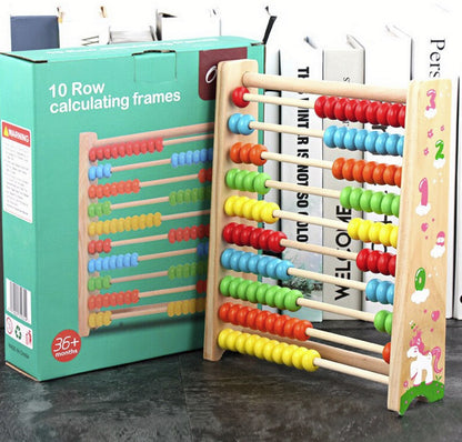 Numaratoare Educationala cu bile din lemn