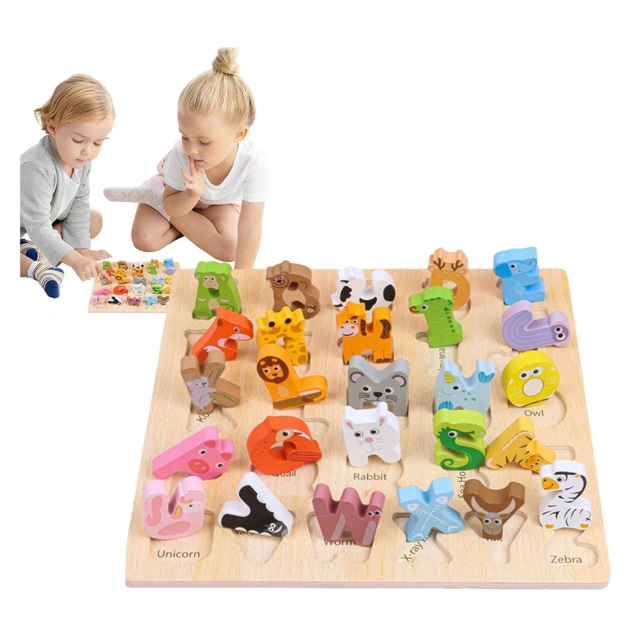 Tablita Cu Alfabet Din Lemn, Kabi