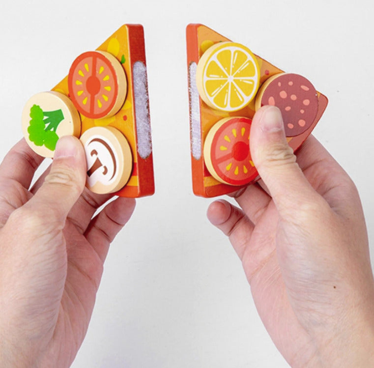 Set pizza din lemn cu accesorii