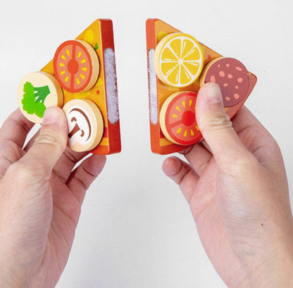 Set pizza din lemn cu accesorii