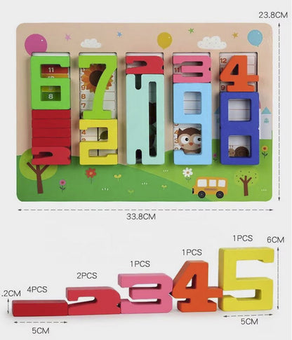 Joc Montessori educativ si creativ din lemn