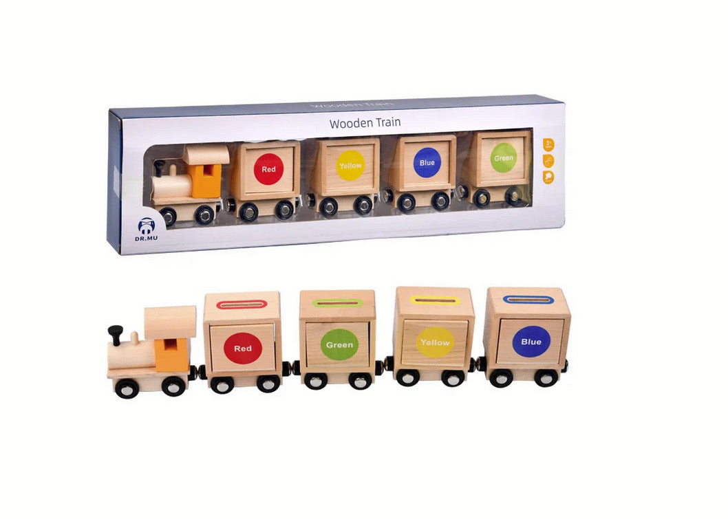 Trenuleț de jucărie educativ sortător pentru copii