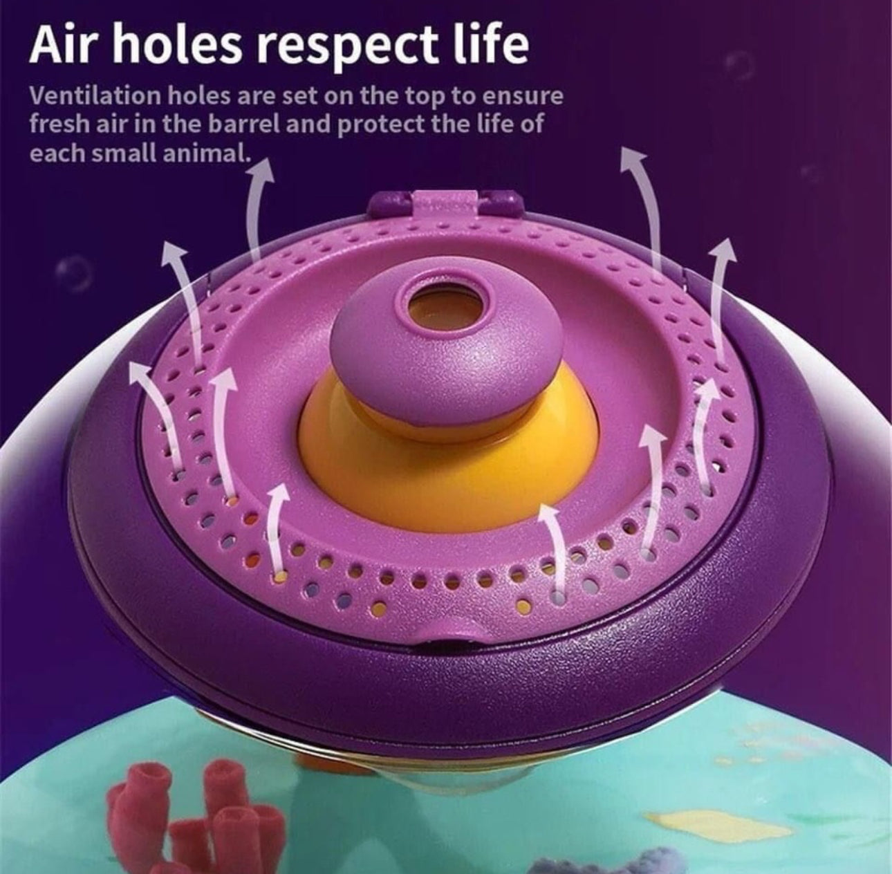 Joc Educativ Multifunctional, Observator Insecte, Plante si Animale, Acvariu Pesti cu Telescop Rotativ