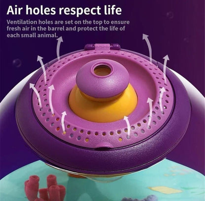 Joc Educativ Multifunctional, Observator Insecte, Plante si Animale, Acvariu Pesti cu Telescop Rotativ