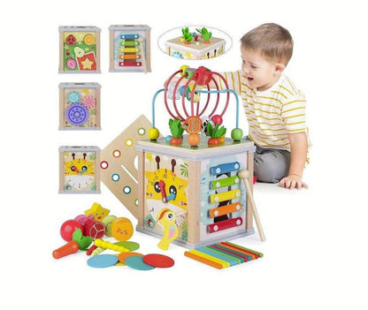 Jucărie educativă din lemn interactivă Montessori