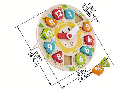 Ceas din lemn Hape - Chunky Clock