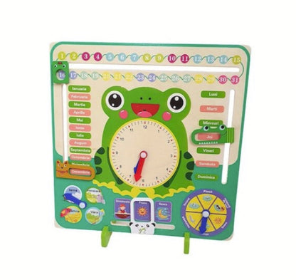 Calendar educativ Broscuța în limba română din lemn