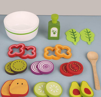 Joc de rol din lemn Salata de fructe feliate