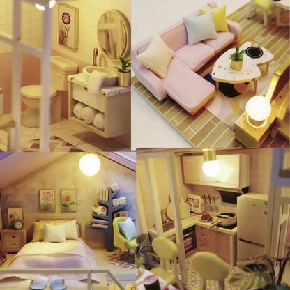 Căsuță De Asamblat Family DIY în miniatură