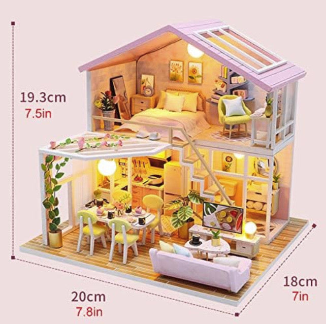 Căsuță De Asamblat Family DIY în miniatură