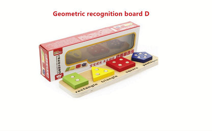 Sortator forme geometice din lemn, Jucărie tip Montessori
