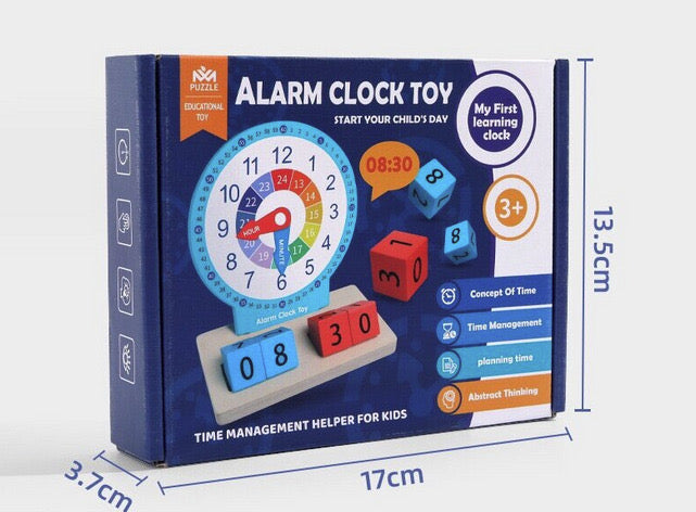 Jucarie Interactiva si educativa Ceas din Lemn