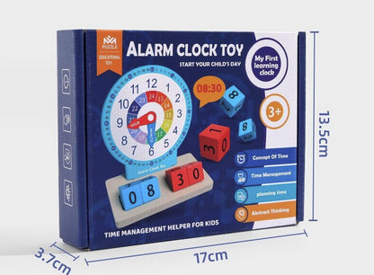 Jucarie Interactiva si educativa Ceas din Lemn