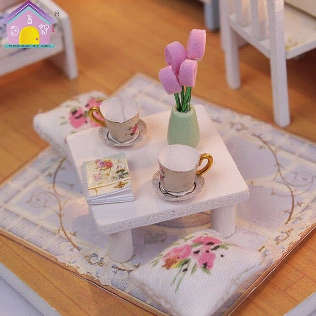 Machetă cameră în miniatură DIY cu lumini LED, Hemiola's Room