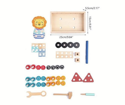 Set de joaca bricolaj din lemn, pentru copii 3 ani+