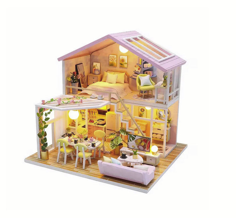 Căsuță De Asamblat Family DIY în miniatură