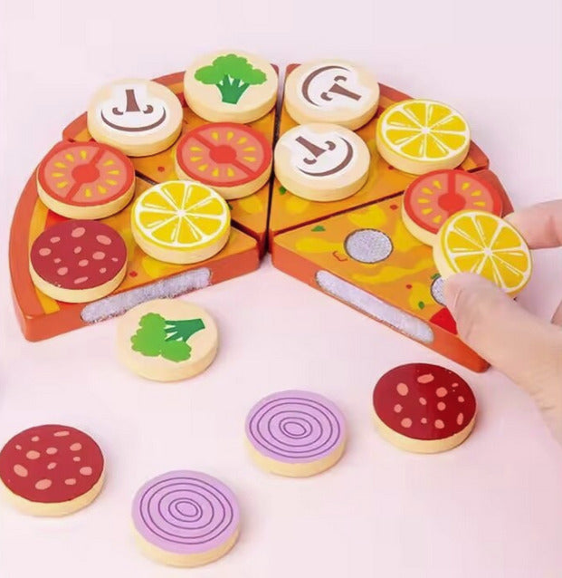 Set pizza din lemn cu accesorii