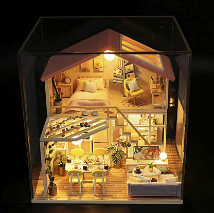 Căsuță De Asamblat Family DIY în miniatură