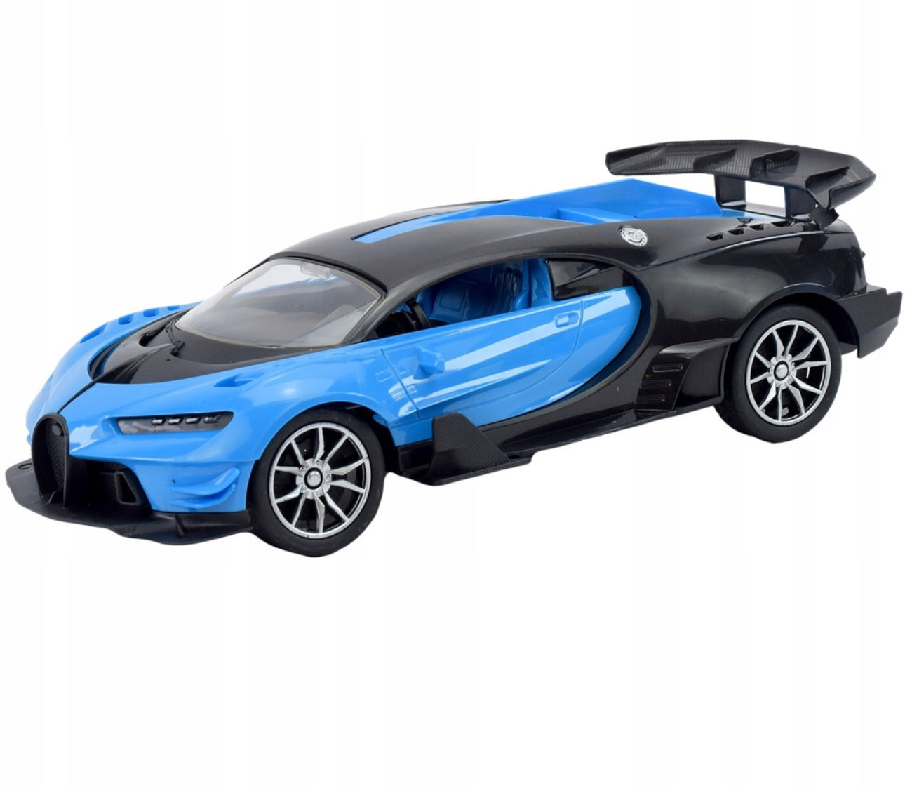 Masina cu telecomanda, plastic, telecomanda, mare, conduce, lumini, albastru/negru