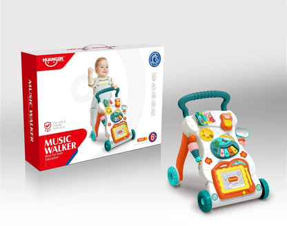 Antemergator Interactiv, 4 in 1, Muzical, Cu Jucarii Detasabile, Tabla de scris, Oglinda, +6luni