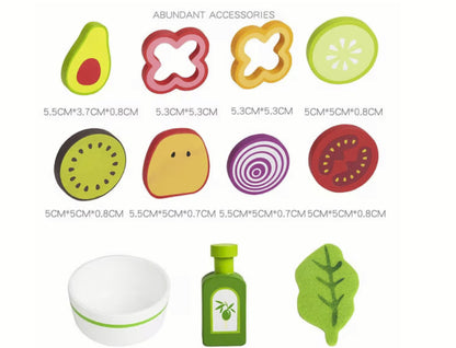 Joc de rol din lemn Salata de fructe feliate