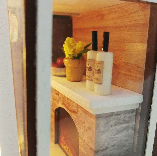 Casă de construit artizanală din lemn DIY