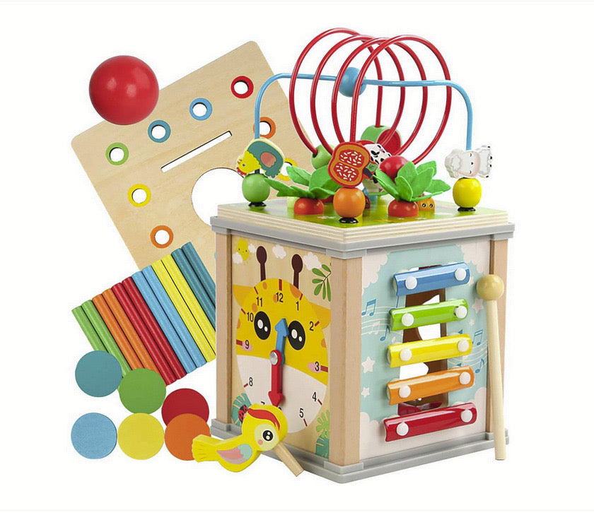 Jucărie educativă din lemn interactivă Montessori