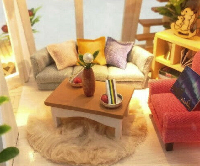 Casă de construit artizanală din lemn DIY