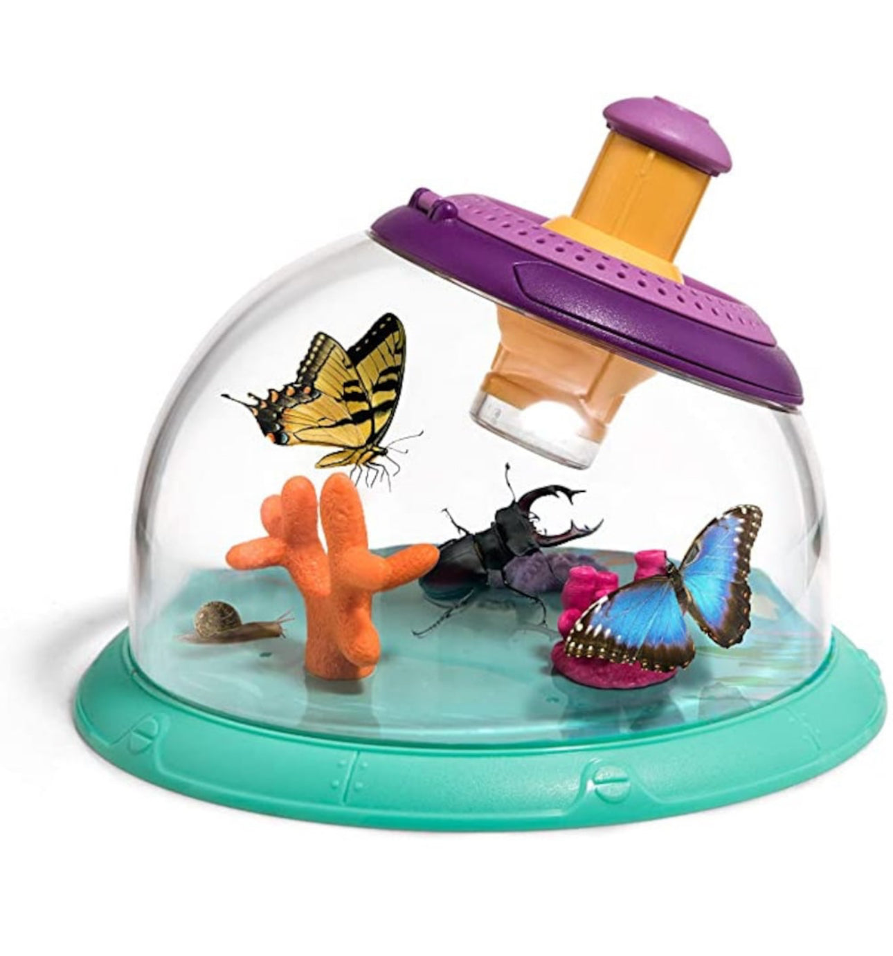 Joc Educativ Multifunctional, Observator Insecte, Plante si Animale, Acvariu Pesti cu Telescop Rotativ