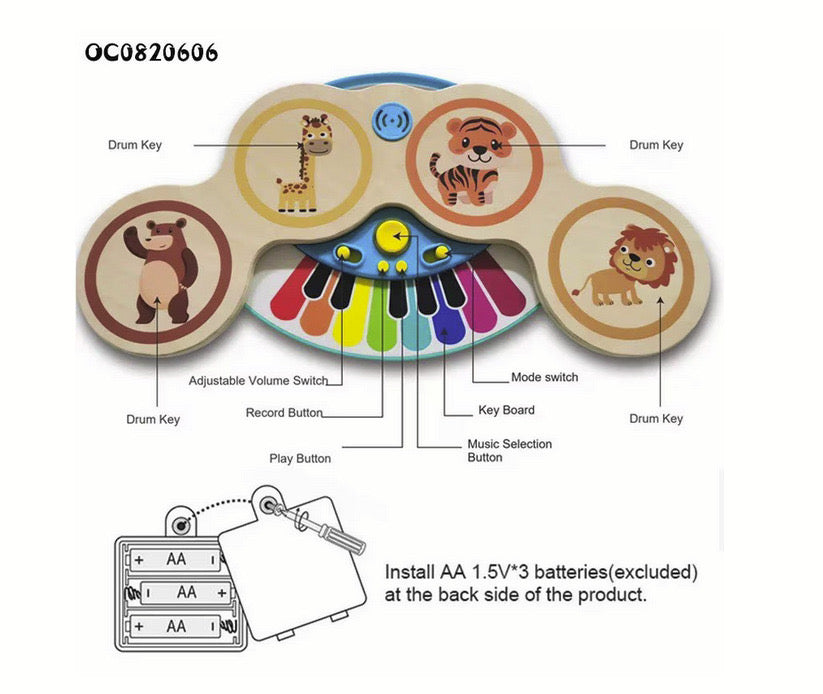 Jucarie interactiva muzicala pentru bebelusi Alainn