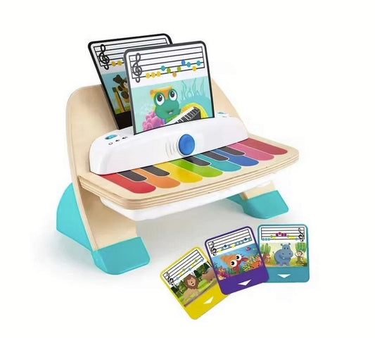 Pian interactiv pentru copii 1 an+, Magic Touch, din lemn