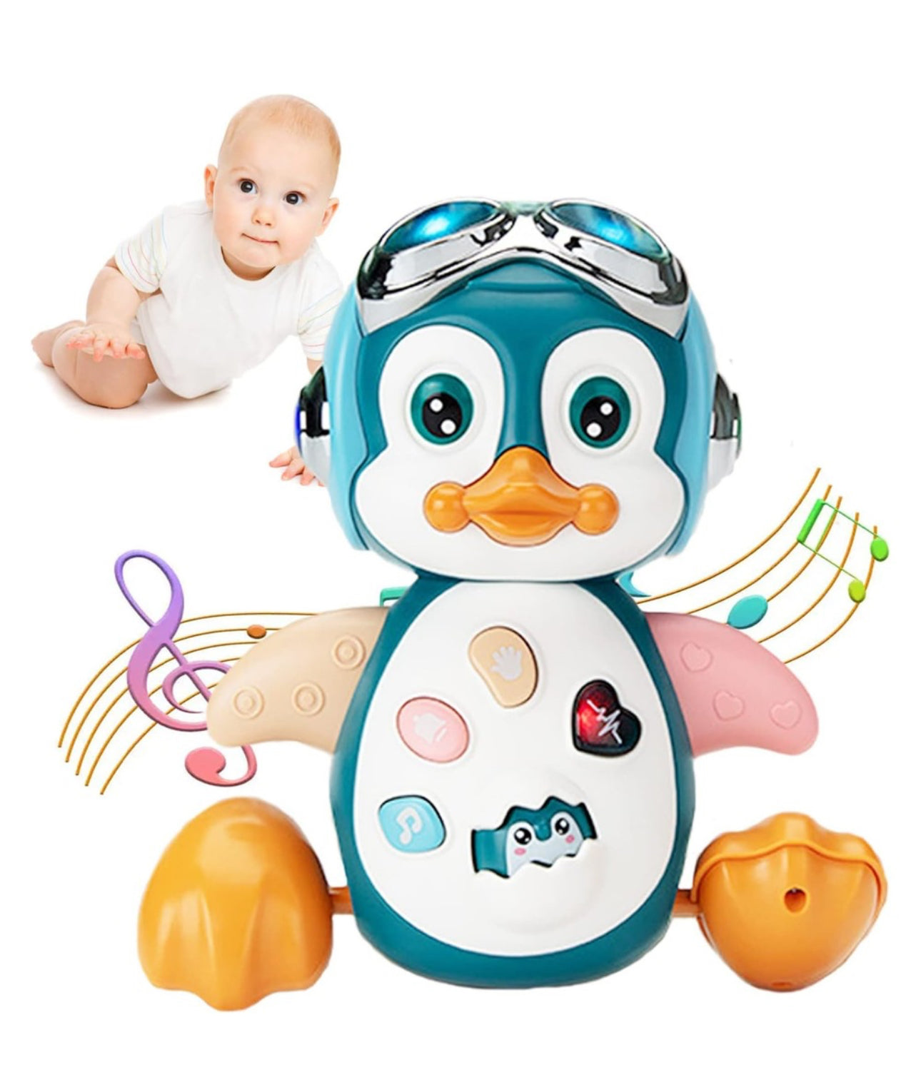 Jucarie muzicala pentru bebelusi, Longziming, ABS, Multicolor