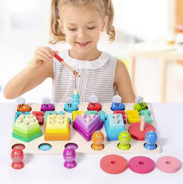 Jucarie educativă Montessori din lemn