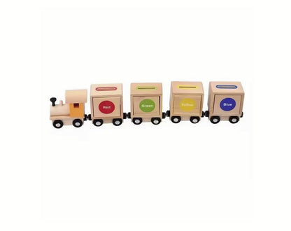 Trenuleț de jucărie educativ sortător pentru copii