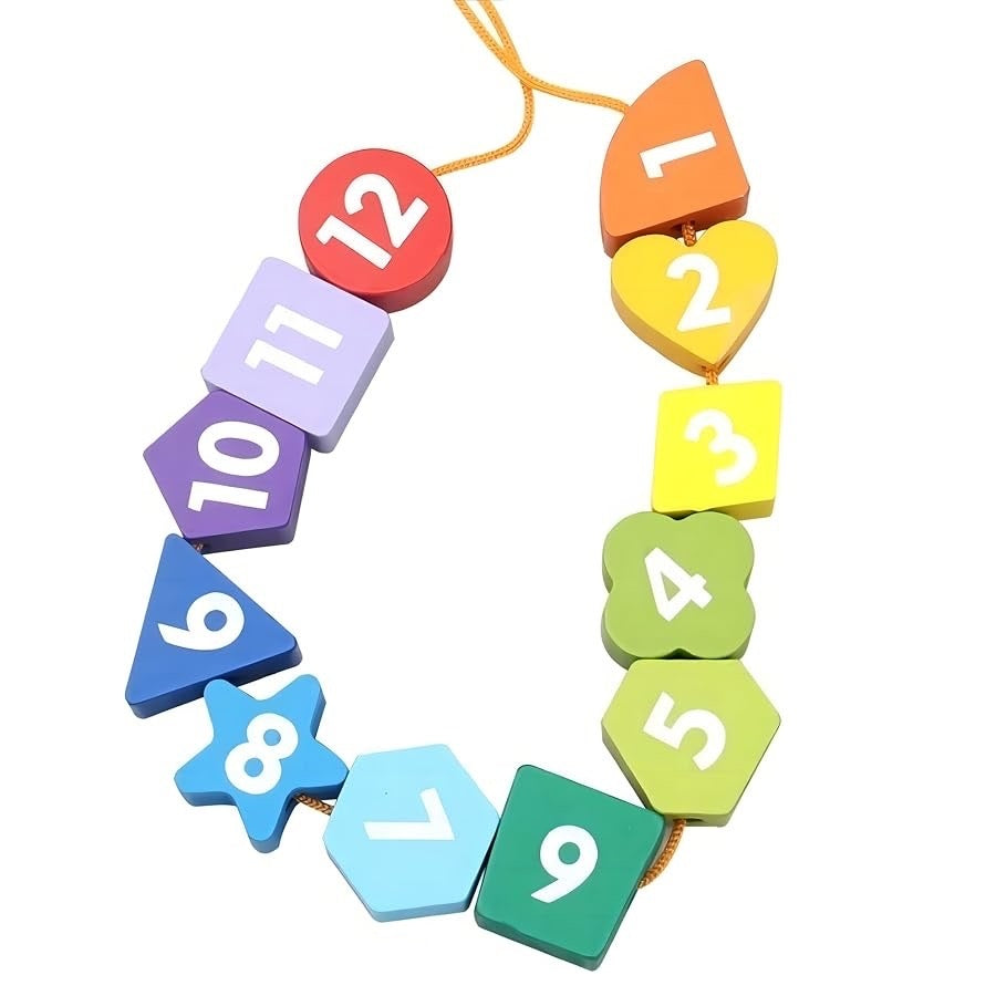 Ceas educativ din lemn 3 in 1