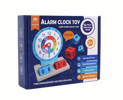 Jucarie Interactiva si educativa Ceas din Lemn