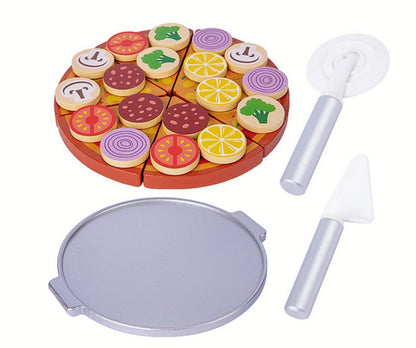 Set pizza din lemn cu accesorii